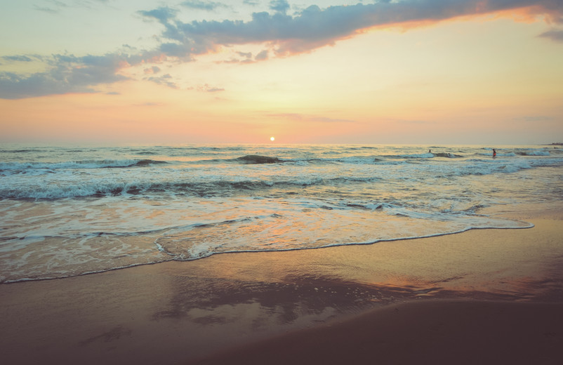 Waves Splashing on Beach